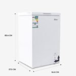 فريزر يوجين ارضي 3 قدم - أبيض