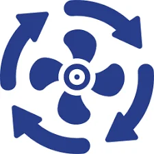 مروحة لتوزيع الحرارة المتوازن