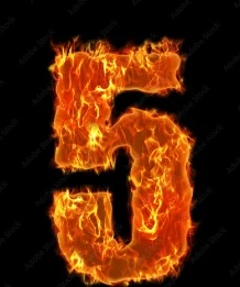 5 شعلات غاز