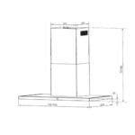 شفاط 90 سم ماستر جاز مطبخ 3 سرعات – 380 وات – إيطالي