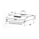 شفاط ماستر جاز 3 سرعات – كاسيت – 90 سم – ايطالي