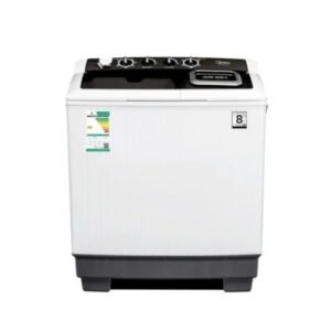 غسالة ميديا حوضين - 8 ك غسيل - 4.6 ك تجفيف - أبيض