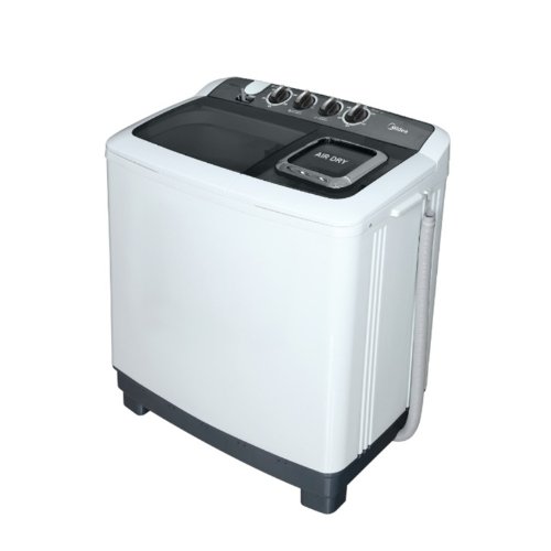 غسالة 10 كليو ميديا حوضين - أبيض غسالة 10 كليو ميديا حوضين - أبيض