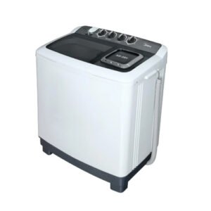 غسالة حوضين ميديا 10 كيلو - أبيض