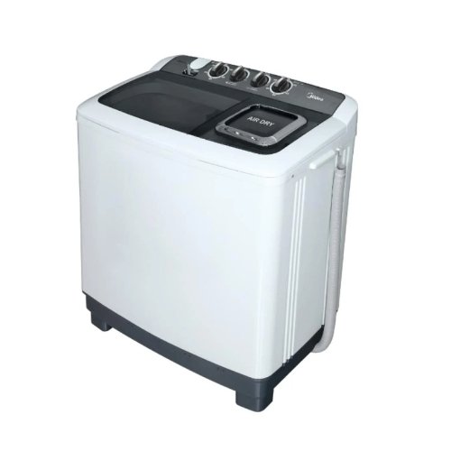 غسالة حوضين ميديا 10 كيلو - أبيض غسالة حوضين ميديا 10 كيلو - أبيض