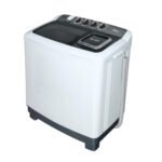 غسالة 12 كيلو حوضين ميديا – أبيض