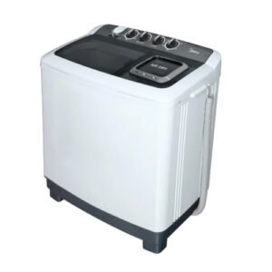 غسالة 12 كيلو حوضين ميديا – أبيض