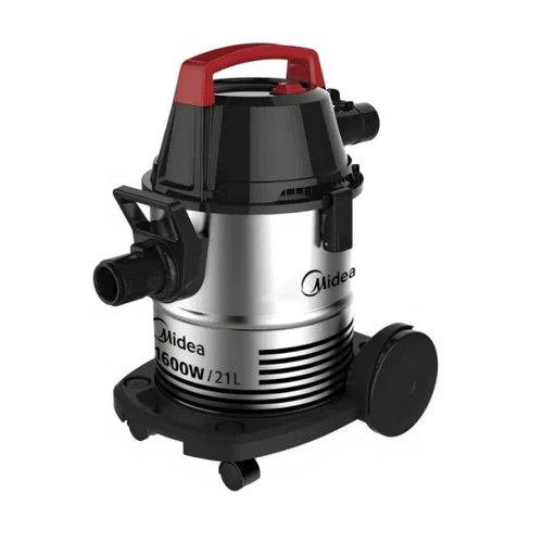 مكنسة كهربائية برميل ميديا 21 لتر - 1600 وات - فضي مكنسة كهربائية برميل ميديا 21 لتر - 1600 وات - فضي