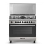 فرن بومباني غاز 4 شعلات 2 كهرباء 60*90 سم - ستيل