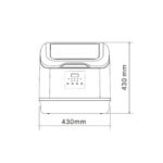 غسالة صحون ماستر جاز 13 برنامج – 4 أماكن – أبيض