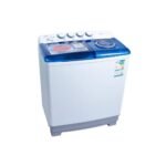 غساله حوضين جنرال سوبريم 11 كيلو – أبيض/أزرق