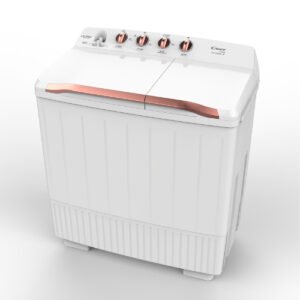 غساله ملابس حوضين كاندي 14 كيلو – أبيض/ذهبي