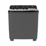 غسالة 10 كيلو حوضين جنرال سوبريم – رمادي غامق