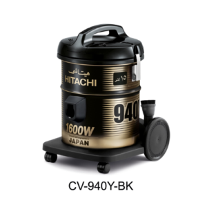 مكنسة هيتاشي 15 لتر برميل 1600 وات – أسود