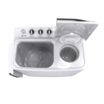 غسالة ملابس حوضين جنرال سوبريم 14 كيلو - أبيض