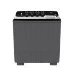 غساله حوضين ١٤ كيلو جنرال سوبريم - رمادي غامق / أسود