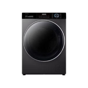 غسالة اتوماتيك امامية جنرال سوبريم 12 كيلو - فضي غامق