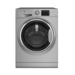 غسالة ملابس اريستون أمامية 9 كيلو - انفرتر - فضي