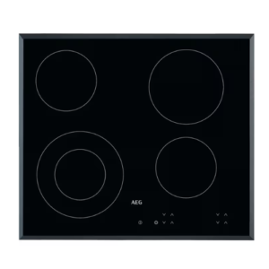 طباخ كهربائي سيراميك AEG بلت ان 60 سم - أسود