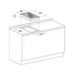 سطح كهربائي بلت ان اريستون 30 سم - سيراميك - إيطالي