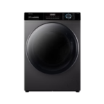 غسالة تعبئة امامية جنرال سوبريم 12 كيلو - فضي غامق