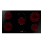 سطح كهربائي ميديا بلت ان 90 سم - سيراميك - أسود