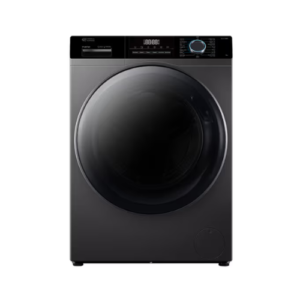 غسالة تعبئة امامية جنرال سوبريم 12 كيلو - فضي غامق