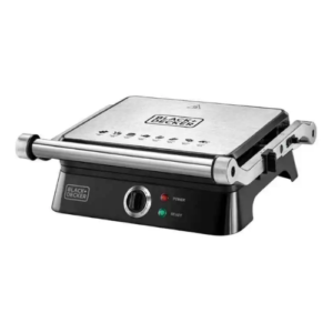 شواية كهرباء بلاك اند ديكر 1400 وات - أسود / فضي