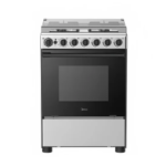 فرن ميديا غاز 60*60 سم - 4 شعلات - ستيل