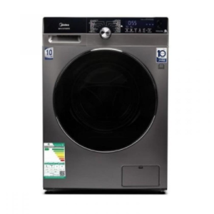 ميديا غسالة تحميل أمامي 10 كيلو غسيل - 14 برنامج - فضي