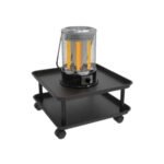 دفايه جي في سي كهربائية منقل مربعة 2000 وات - أسود