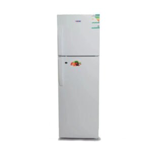 ثلاجة كي ام سي 9 قدم بابين - ابيض