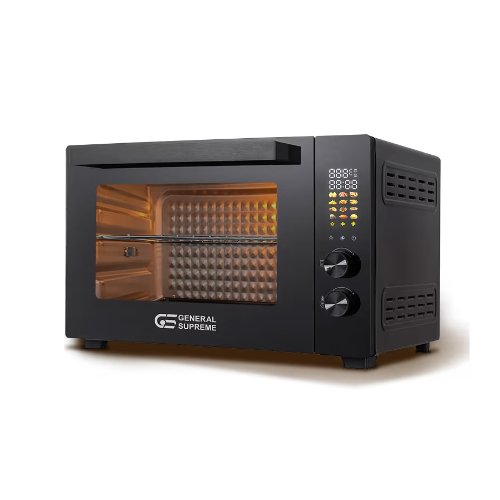 فرن كهربائي جنرال سوبريم 2000 وات 48 لتر - مع شواية - أسود فرن كهربائي جنرال سوبريم 2000 وات 48 لتر - مع شواية - أسود