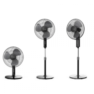 مروحة ستاند ميديا 16 بوصة – 3 سرعات – أسود