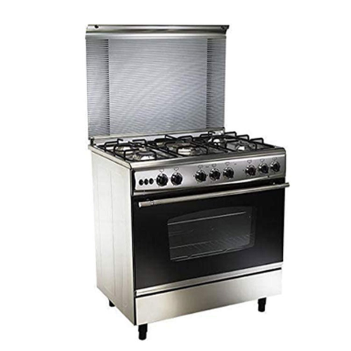 فرن غاز يونكس 60*80 سم - 5 شعلات ستوف - ستيل فرن غاز يونكس 60*80 سم - 5 شعلات ستوف - ستيل