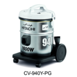 مكنسة هيتاشي 15 لتر برميل - 1600 وات - فضي