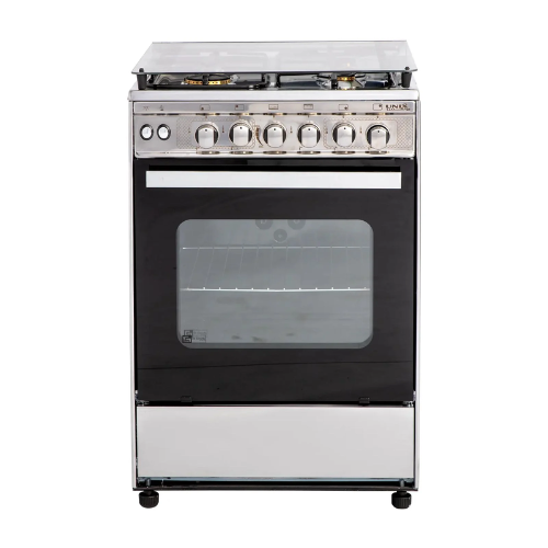 فرن غاز يونكس 55*55 سم - إشعال ذاتي - ستيل فرن غاز يونكس 55*55 سم - إشعال ذاتي - ستيل