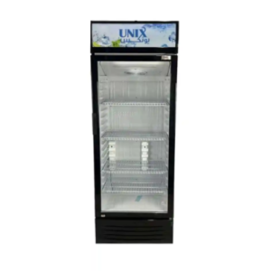 ثلاجة عرض يونكس باب واحد 11 قدم - أسود