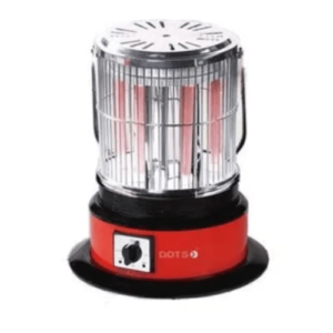 دفاية كهربائية دوتس 6 شمعات - 2000 وات - أحمر