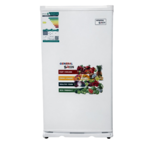 ثلاجة صغيرة جنرال سرين باب واحد 3.2 قدم - أبيض