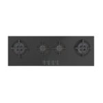 موقد سيراميك كتشن لاين 110سم 4 عين غاز - أسود