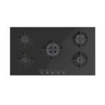 موقد سيراميك كيتشن لاين 90 سم 5 عين غاز - أسود
