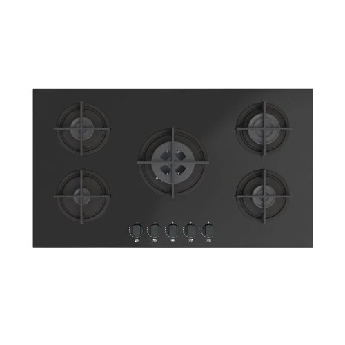 موقد سيراميك كيتشن لاين 90 سم 5 عين غاز - أسود موقد سيراميك كيتشن لاين 90 سم 5 عين غاز - أسود
