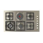 سطح غاز وكهرباء كيتشن لاين 90سم 5 عين غاز + عين كهرباء