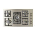 موقد غاز ايطالي كيتشن لاين 90سم 5 عين غاز – ستيل