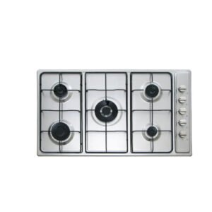 سطح غاز ايطالي 90سم 5 عين غاز شبك إينامل – ستيل
