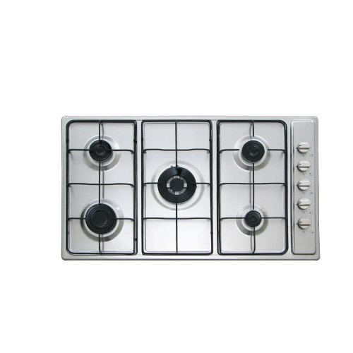 سطح غاز ايطالي 90سم 5 عين غاز شبك إينامل – ستيل سطح غاز ايطالي 90سم 5 عين غاز شبك إينامل – ستيل