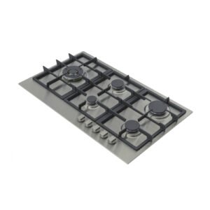 سطح كتشن لاين 90 سم 5 عين غاز مفاتيح امامية - ستيل