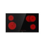 مسطح كهرباء جورنجي سيراميك 90 سم 5 شعلة - اسود