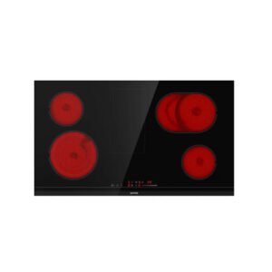 مسطح كهرباء جورنجي سيراميك 90 سم 5 شعلة - اسود